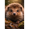 Close hedgehog eyes