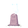 Gattino fantasma sulla lapide