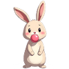 Rabbit with Chewing Gum