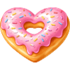 Heart Donut – Sweet Dessert Design