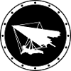 Minimalistisches Ring-Delta-Flügelabzeichen