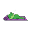 Frog Pilates: My training is sleeping