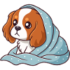 Beagle emmitouflé bleu