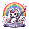 Regenbogen-Einhorn Maler