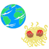 Monstre Spaghetti Volant FSM Pastafari Athée