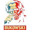 Poster ritratto in stile Charles Bukowski