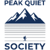 PEAK QUIET Mountain Silhouette Motif