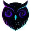 Cosmic Owl Galaxy Night Raptor