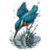 Eisvogel im Einsatz