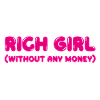 Femme riche – sans argent