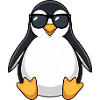 Cute Penguin Cartoon Chubby Sunglasses Summer