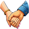 Hands together pair