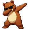 Dab Bear with Sunglasses