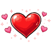 Glitzer Herzliebe Muster