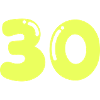 Neon 30 Birthday Design