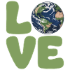 Earth Love Eco Typography