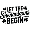 Shenanigans Begin Shamrock Script