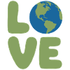 Earth Love Globe Logo