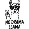 No Drama Llama Peace Sign