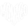 Monaco Schriftzug Retro Typo