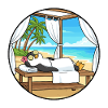 Beach Spa Penguin Animal Relaxing Art