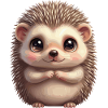 Cuddly Hedgehog Cartoon