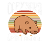 Retro Capybaras Cute Funny Animal