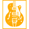Retro Guitar Silhouette