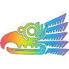 Mehrfarbiger Stammesvogelkopf