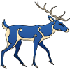 Cerf picte
