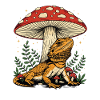 Bearded Dragon Mushroom Pogona Lover