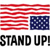 Stand Up (US Flag Upside Down)