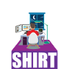 Night Shift Coder Programmer Desk Graphic