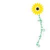 You Are My Sunshine Sunflower Script Floral Design