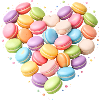 Macarons Heart Pastel Design