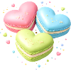 Macarons in Heart Shape Pastel Gift