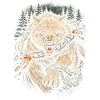 Skandinavisch Wikinger Wolf