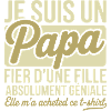 Papa fier fille cadeau