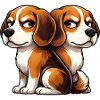 Amici Amici Gemelli Amici Cartoon Beagle Carini