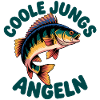 Cool Guys Fishing Fish Motif