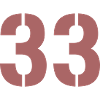 Geometric Number 33 Block