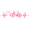 Heartbeat Bicycle Love