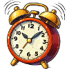 Alarm Clock Comic Clock