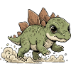 Cheerful Stegosaurus