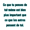 Une pensée positive