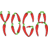 Chili yoga typography
