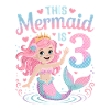 Mermaid 3rd Birthday 3 Years