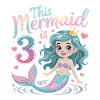 Mermaid 3rd Birthday 3 Years