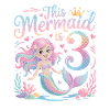 Mermaid 3rd Birthday 3 Years