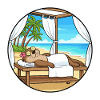 Spa de plage Loutre Art relaxant